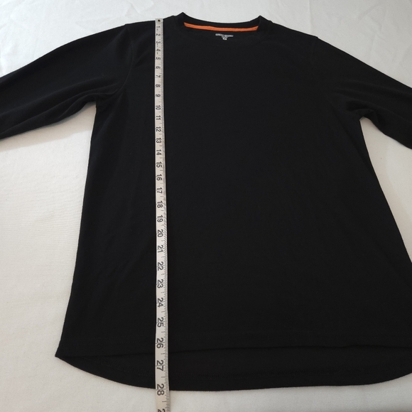 Omni-Wool Men's Black Crew Neck Long Sleeve Base Layer - Picture 10 of 11